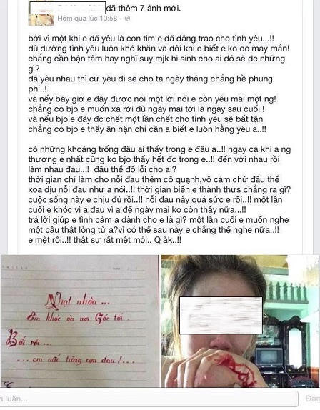 Rộ "trào lưu" nữ sinh rạch tay khoe tự tử trên Facebook